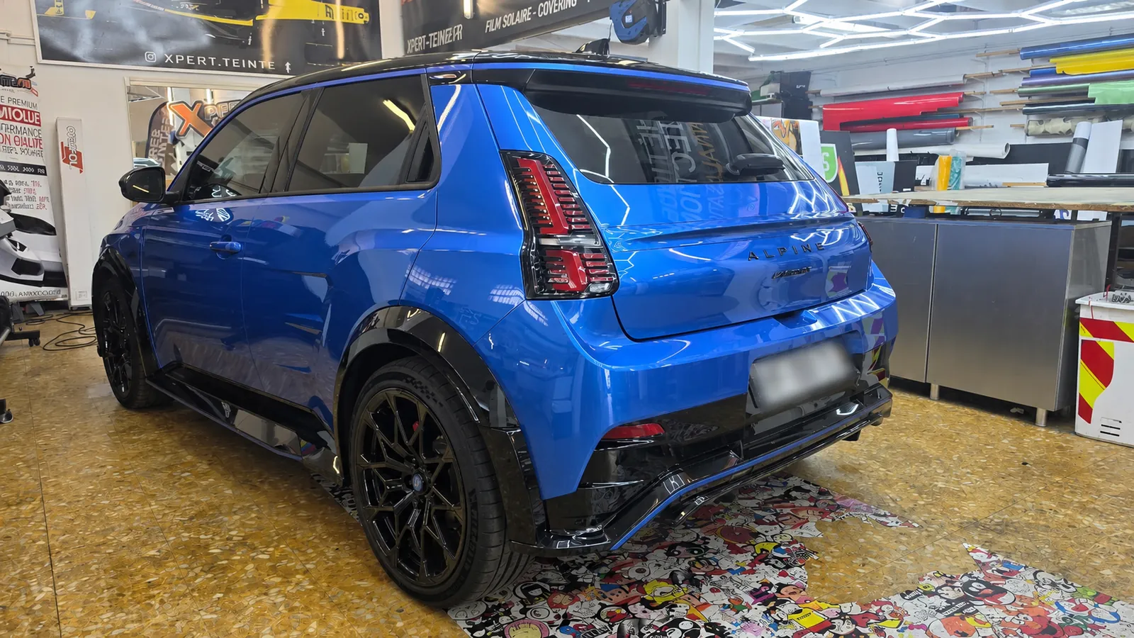 Vitres teintées arrière Renault 5 Alpine 2026 réalisées à Toulon