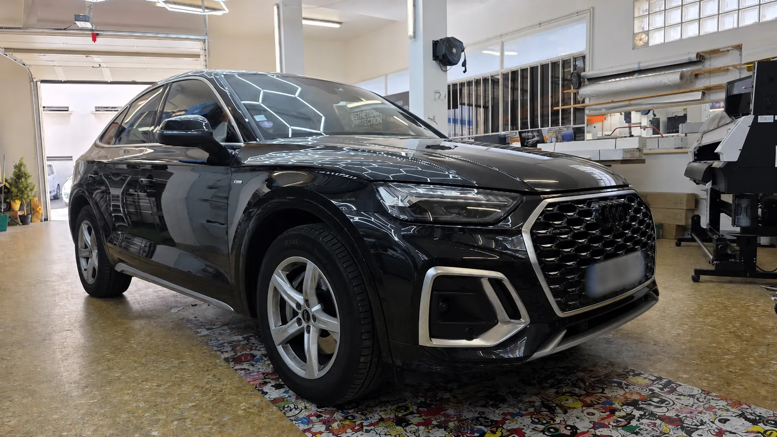 Pose de vitres teintées sur Audi Q5 à Toulon dans le Var