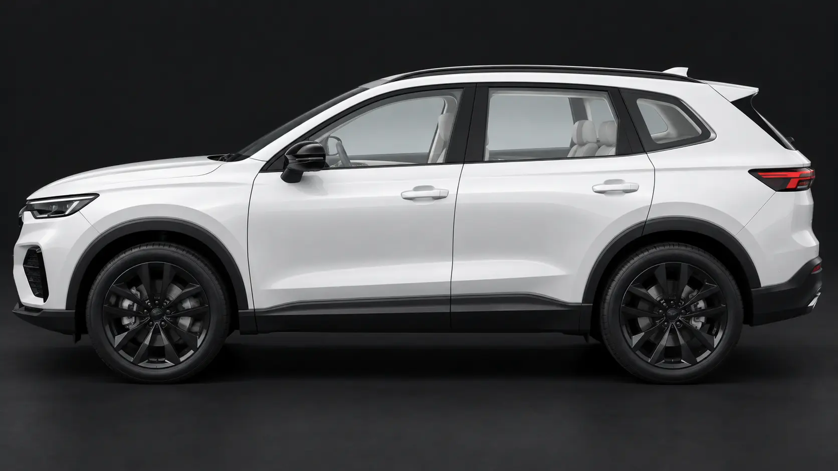 Voiture blanche de profil pour comparer indépendamment les six teintes de vitres avant et arrière chez Xpert Teinte à Toulon.