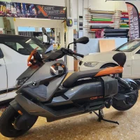 scoter electrique bmw logo stickers personnalisés